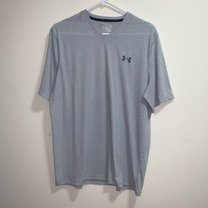 Gray striped UA shirt
